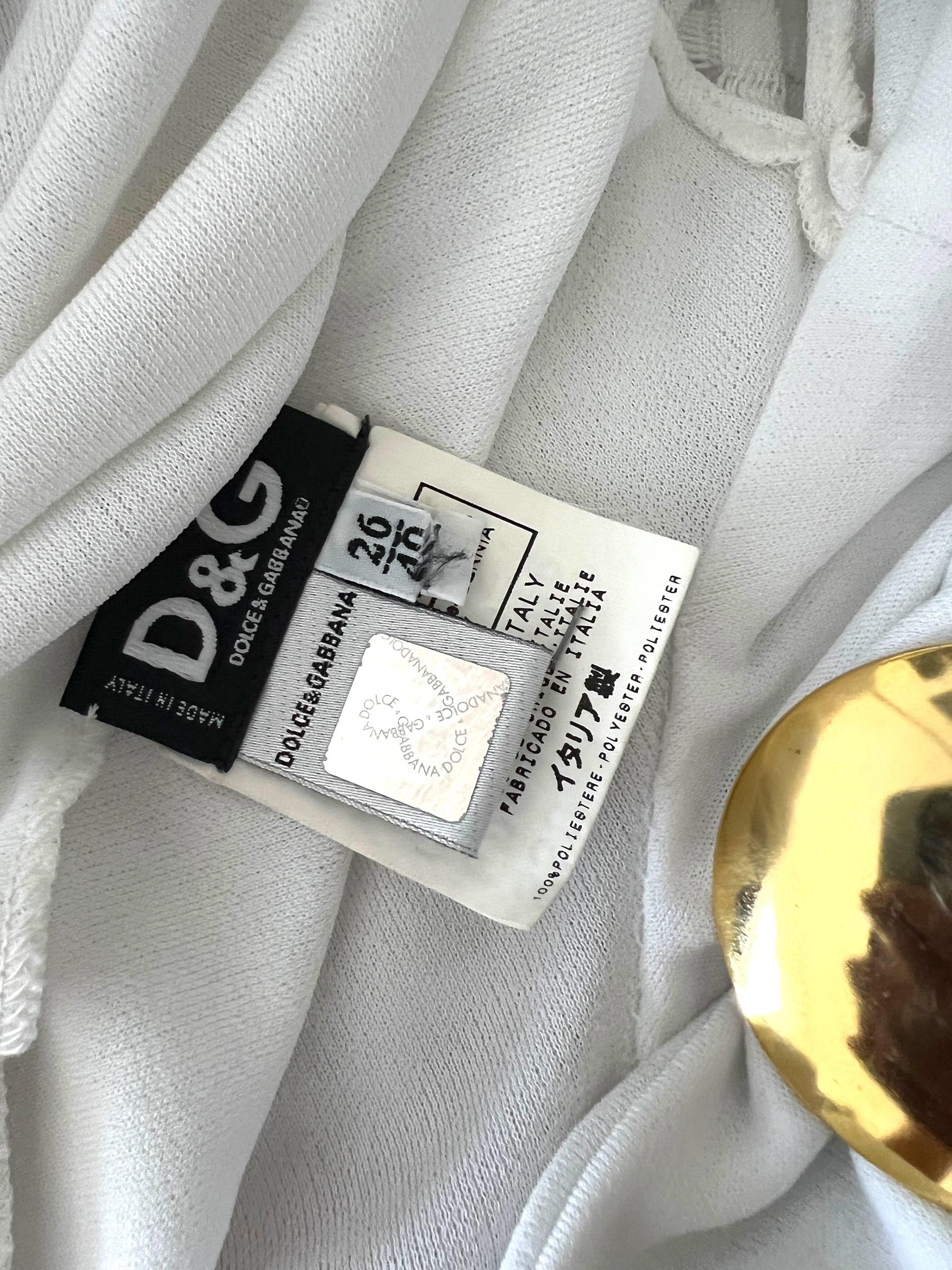Dolce & Gabbana Spring/Summer 2003 Runway Look 2 – Mini Dress with belt For Sale 5