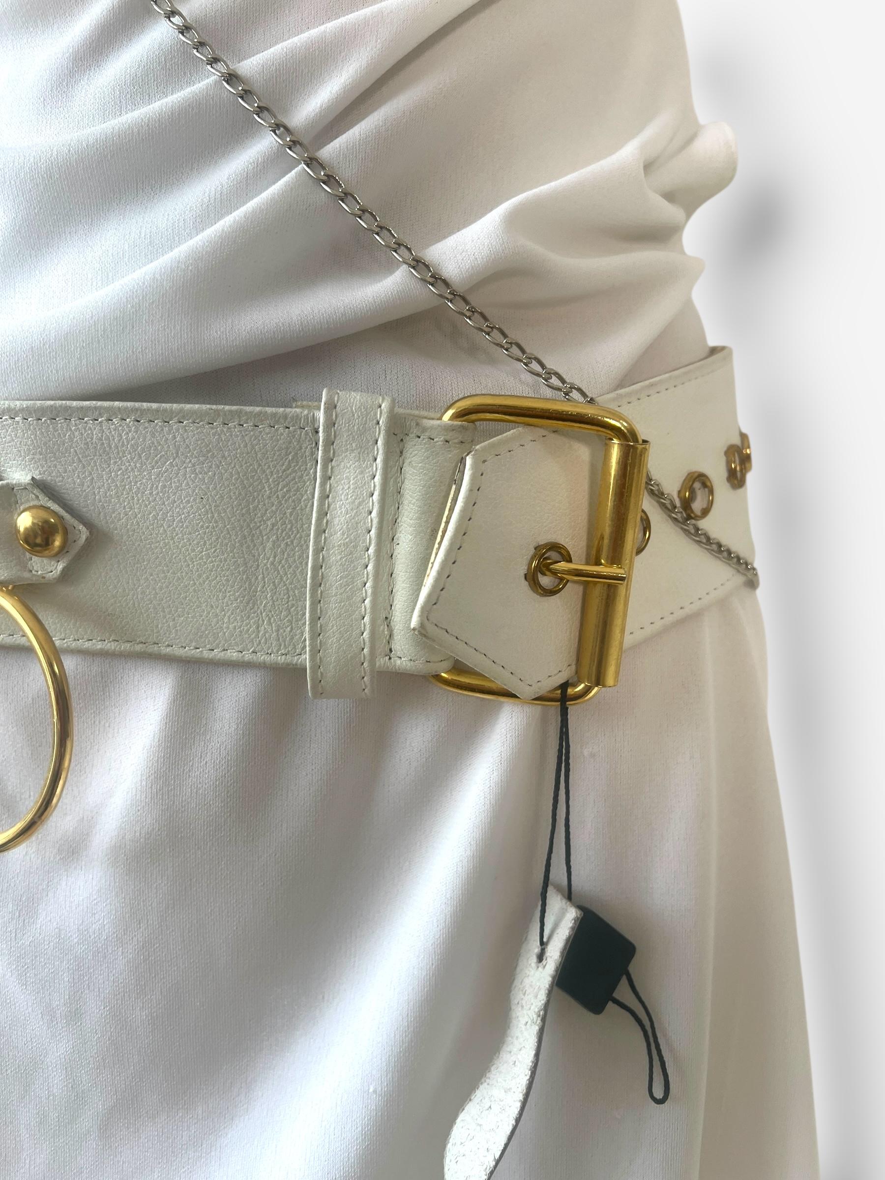 Dolce & Gabbana Spring/Summer 2003 Runway Look 2 – Mini Dress with belt In Good Condition For Sale In CAPELLE AAN DEN IJSSEL, ZH