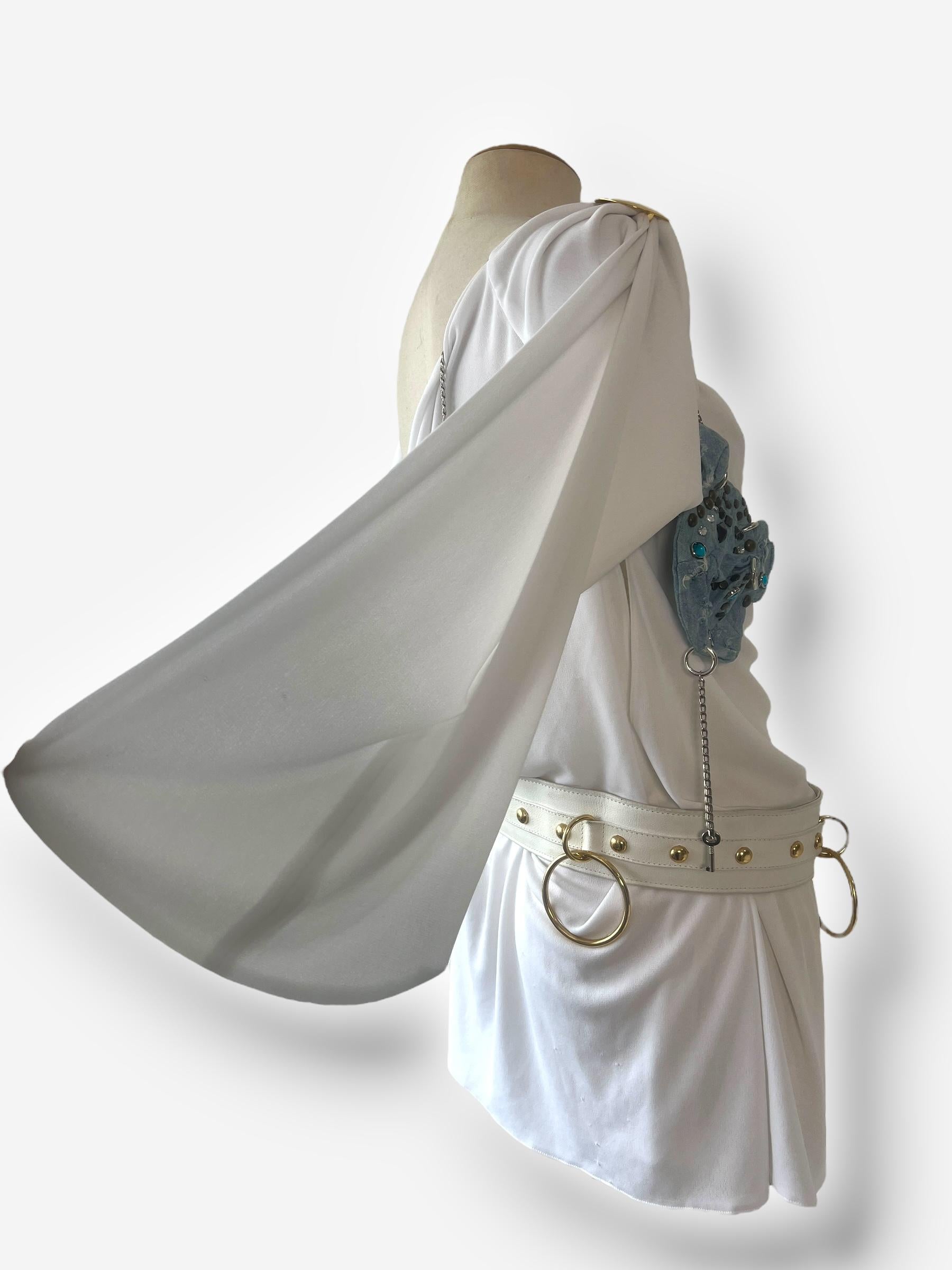Dolce & Gabbana Spring/Summer 2003 Runway Look 2 – Mini Dress with belt For Sale 1