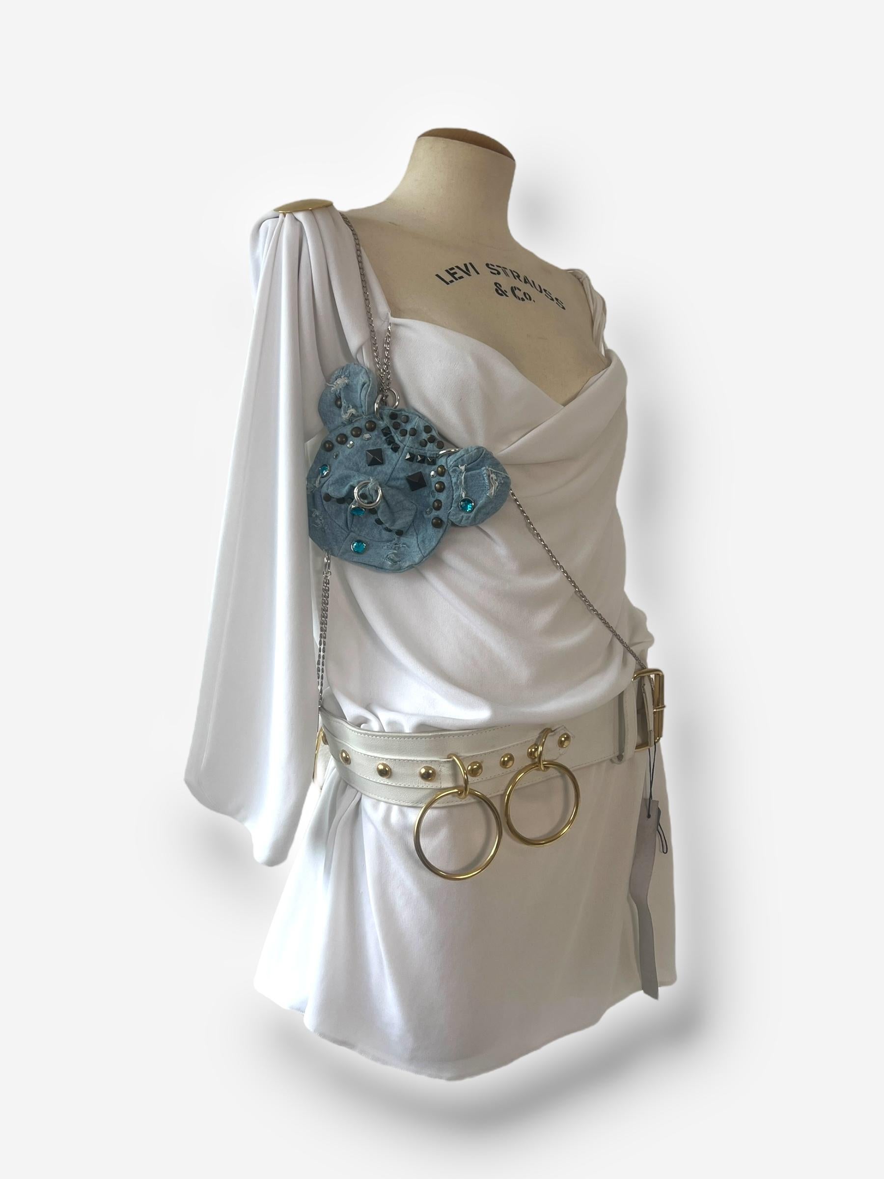 Dolce & Gabbana Spring/Summer 2003 Runway Look 2 – Mini Dress with belt For Sale 2