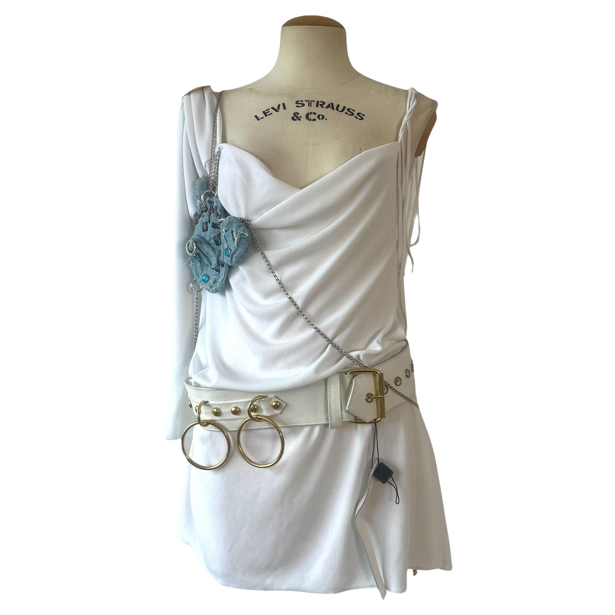 Dolce & Gabbana Spring/Summer 2003 Runway Look 2 – Mini Dress with belt For Sale