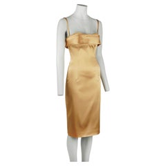 Dolce & Gabbana Spring/Summer 2007 Gold Satin Corset Dress IT44