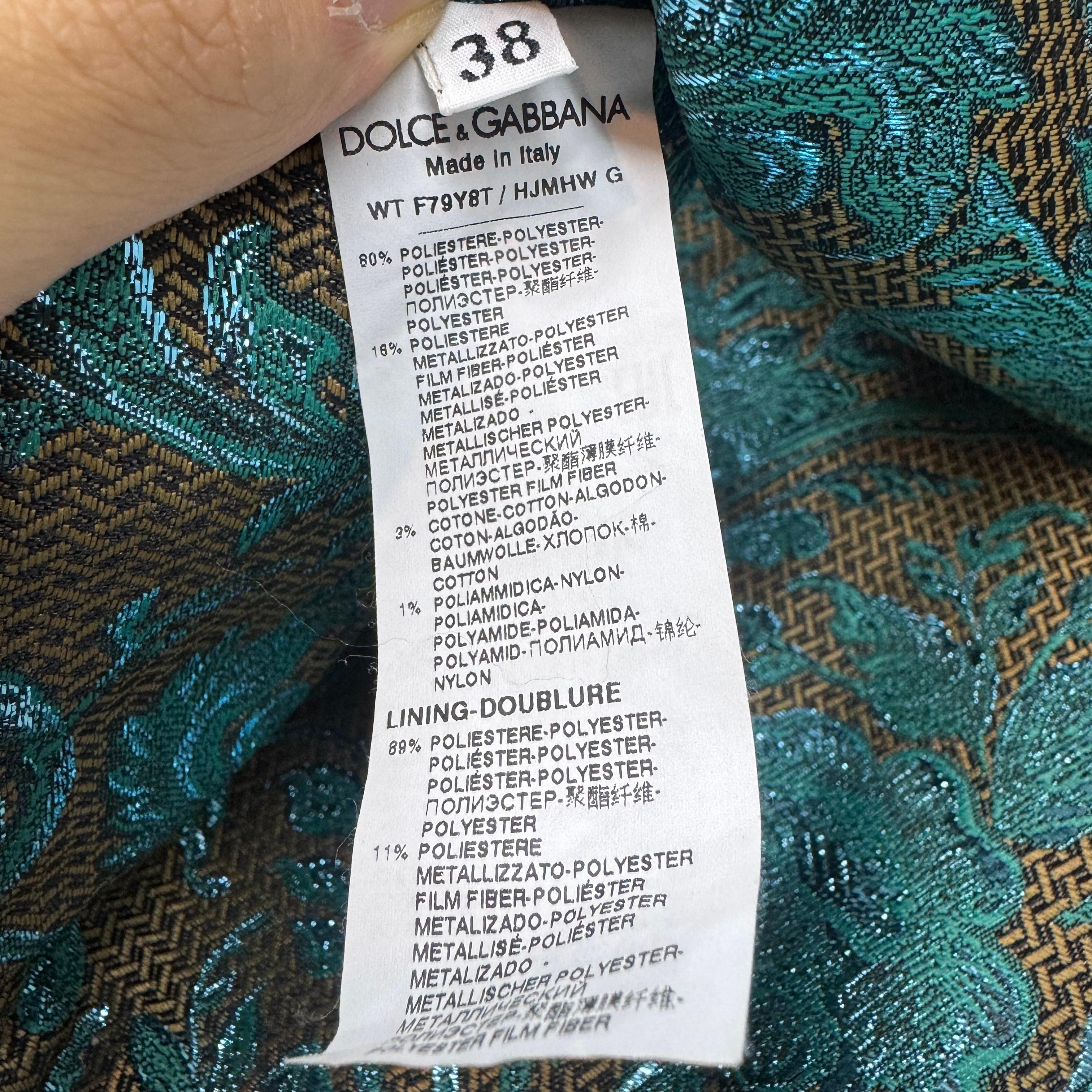 Dolce & Gabbana Frühjahr/Sommer 2021 RTW Kollektion. Ein sehr schönes Stück. Insgesamt in sehr gutem Zustand ohne nennenswerte Gebrauchsspuren. Wird so geliefert, wie es ist.