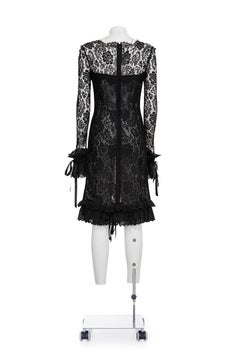 DOLCE & GABBANA SS 06 Rare and Iconic Lace Long Sleeve Dress