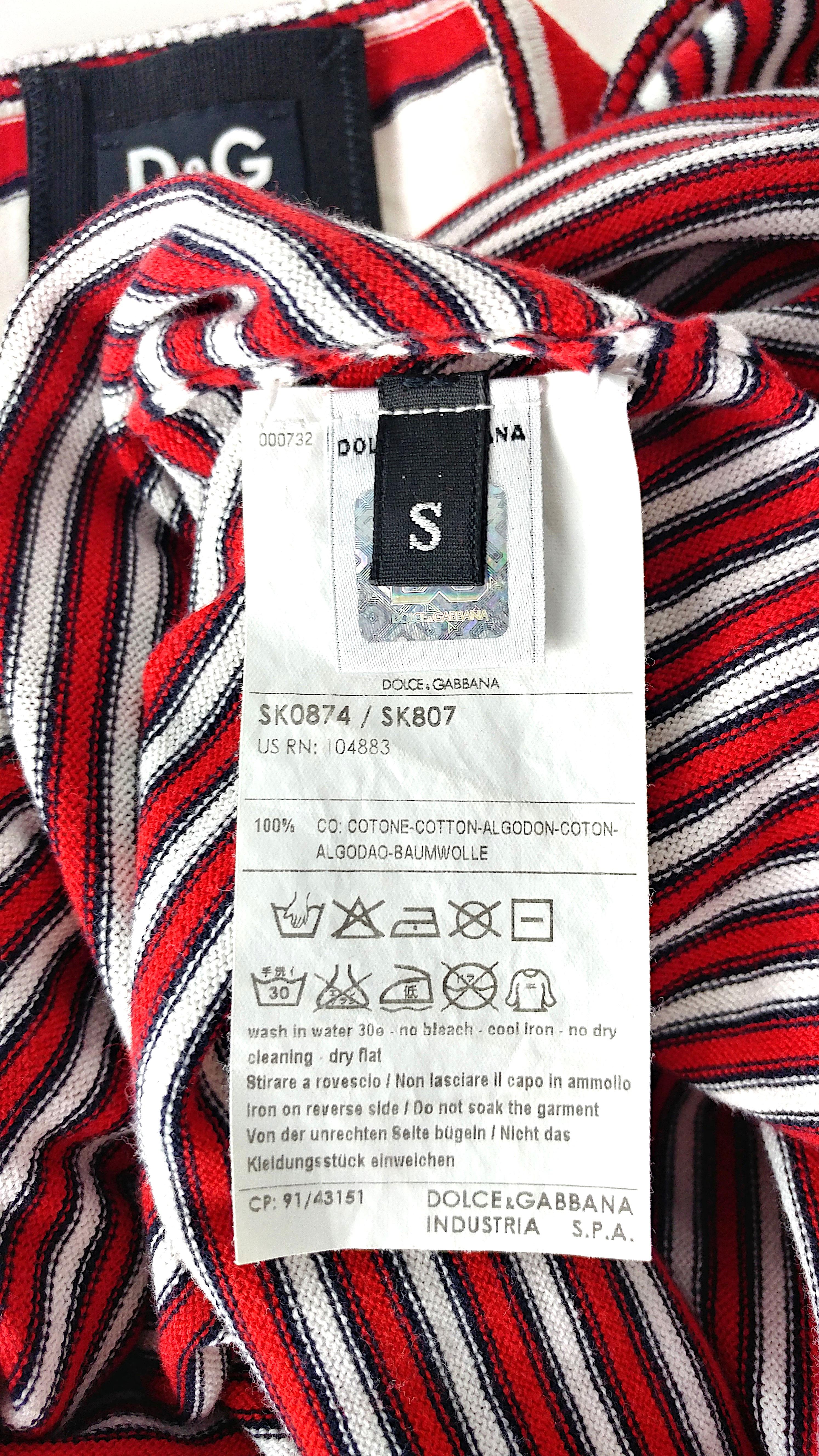 DOLCE & GABBANA – SS '09 Summer Knit Cotton Sheath Halter Dress  Size S 1