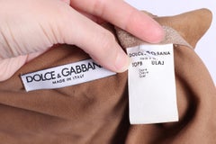 Dolce & Gabbana SS 2001 suit with suede top