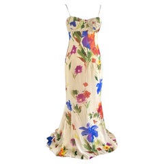 Dolce Gabbana SS 2002 Floral Silk Gown