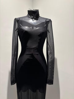 Dolce & Gabbana SS 2023 (Look 83) Black Long Mesh Dress