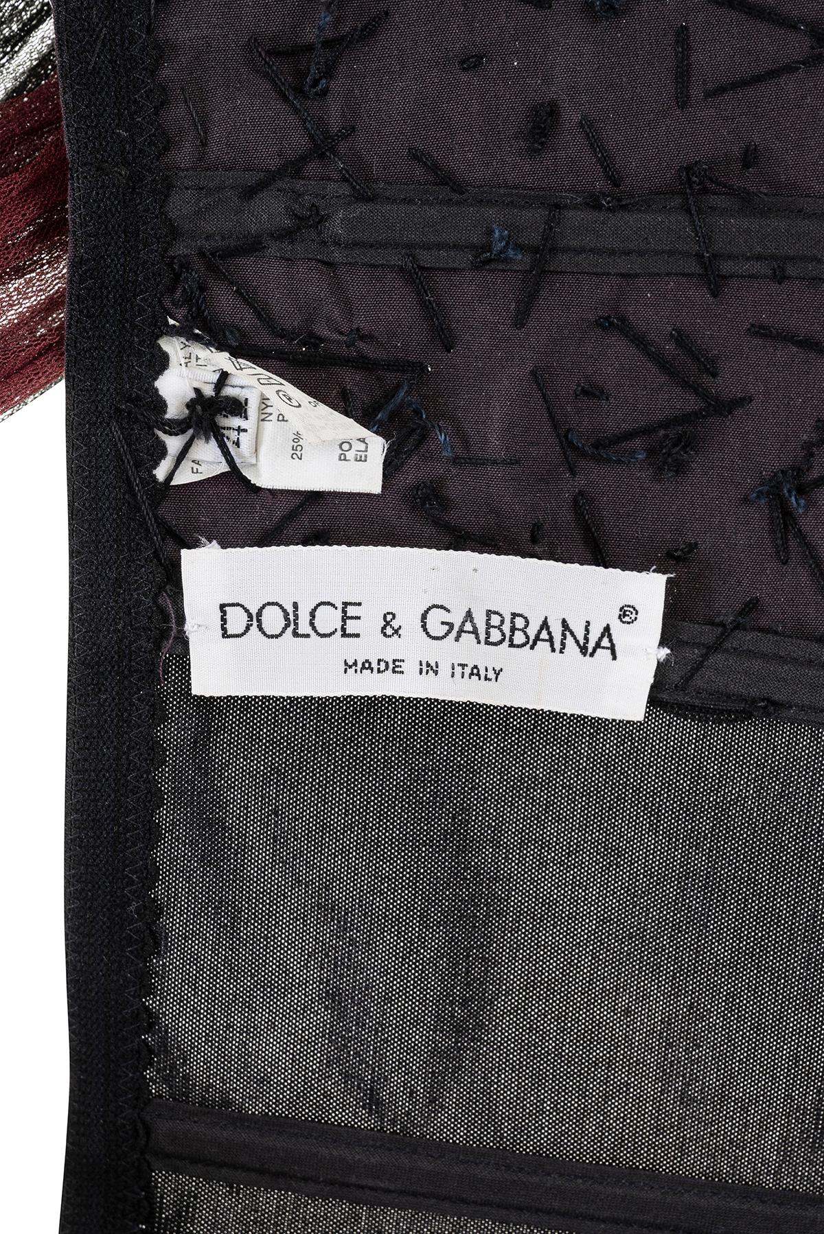 DOLCE & GABBANA SS 90 Rare and Iconic Corset with Crystals In Excellent Condition For Sale In Milano, MILANO