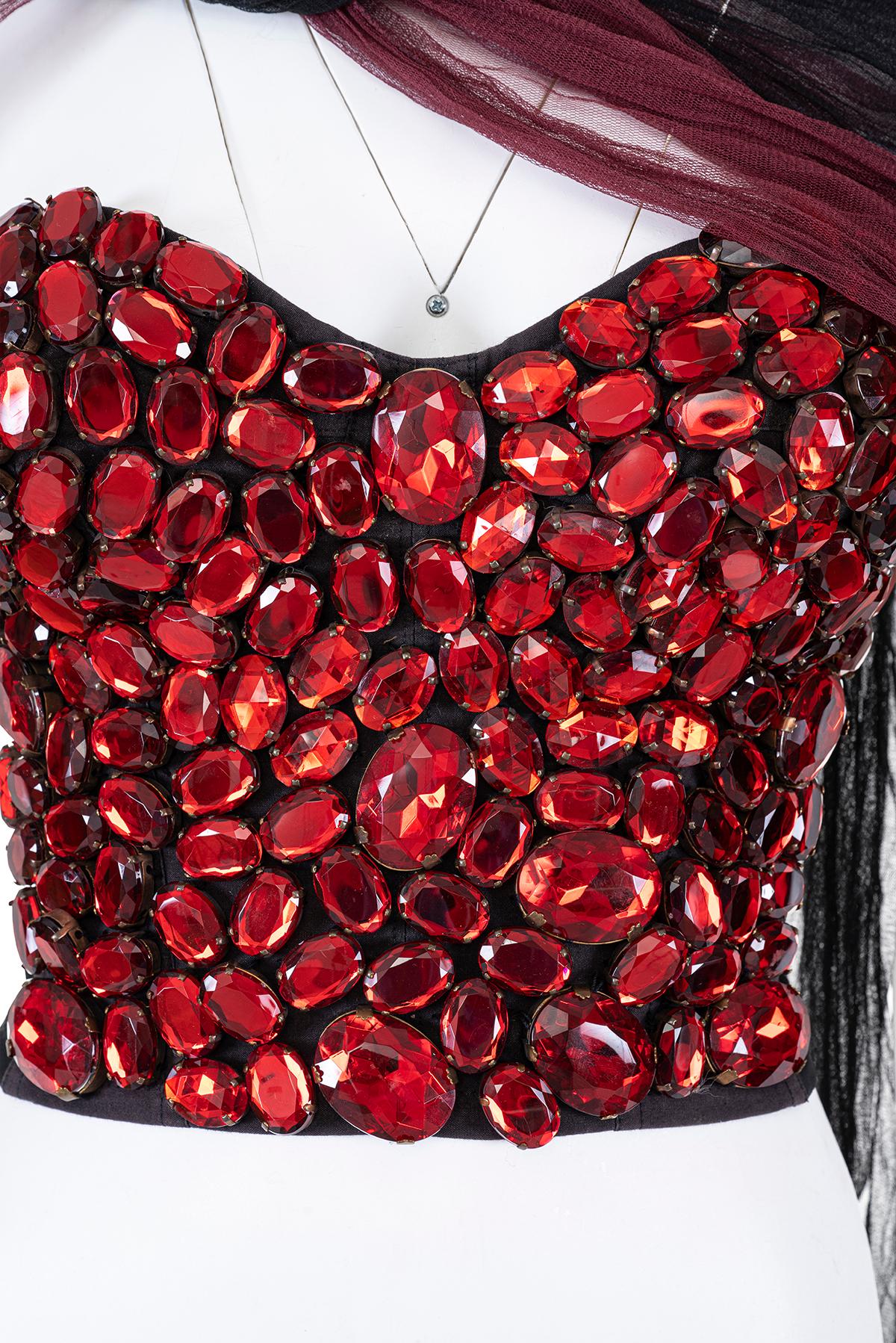 DOLCE & GABBANA SS 90 Rare and Iconic Corset with Crystals For Sale 1