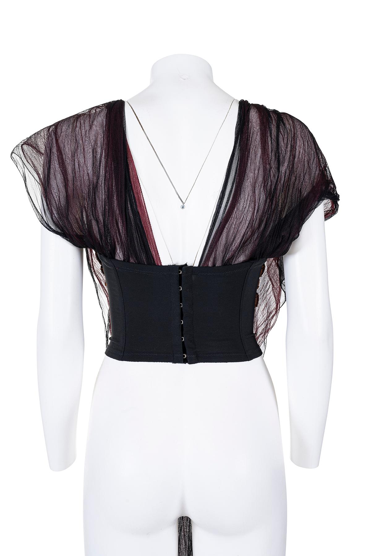 DOLCE & GABBANA SS 90 Rare and Iconic Corset with Crystals For Sale 2