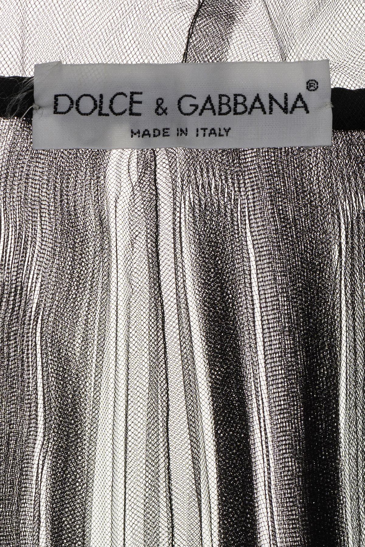 DOLCE & GABBANA SS 92 Rare and Iconic Tulle Minidress 1