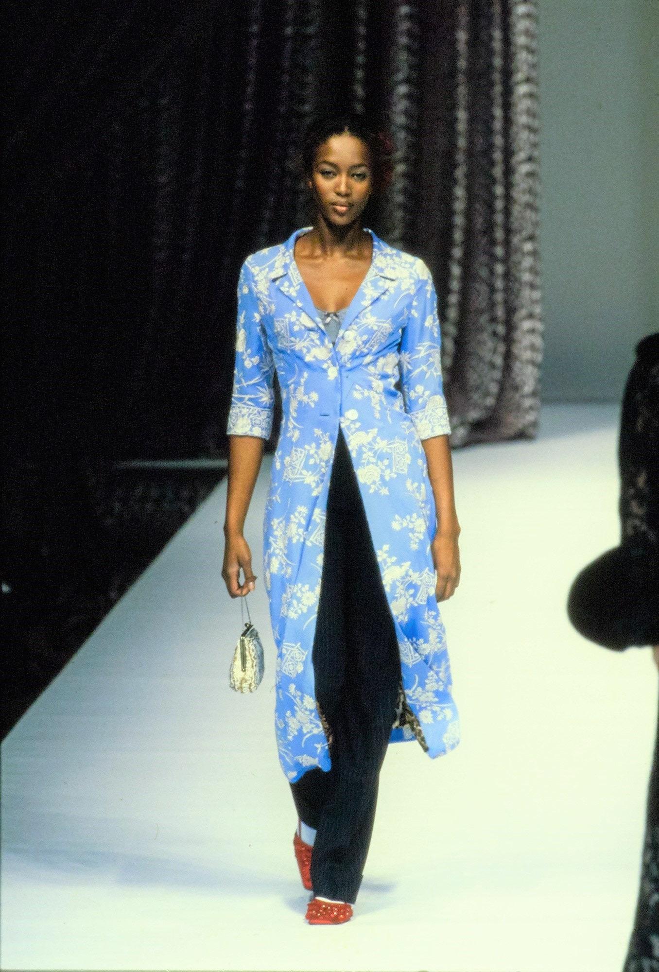 DOLCE & GABBANA SS 97 Rare Floral Embroidered Coat For Sale 2