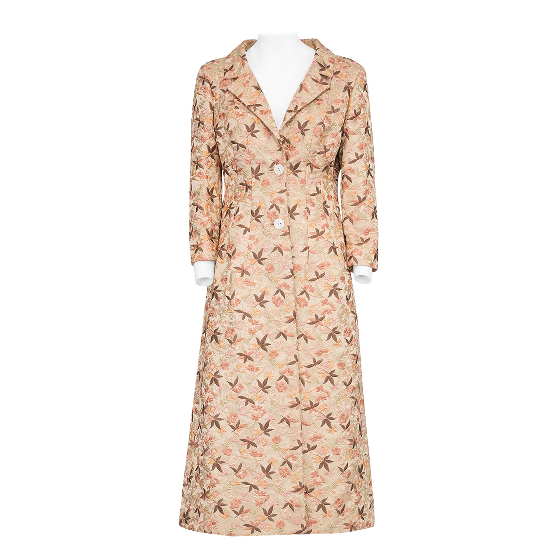 DOLCE & GABBANA SS 97 Rare floral embroidered lightweight coat