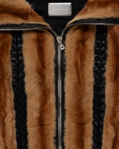 Dolce & Gabbana SS2003 Weasel Fur Aviator Jacket