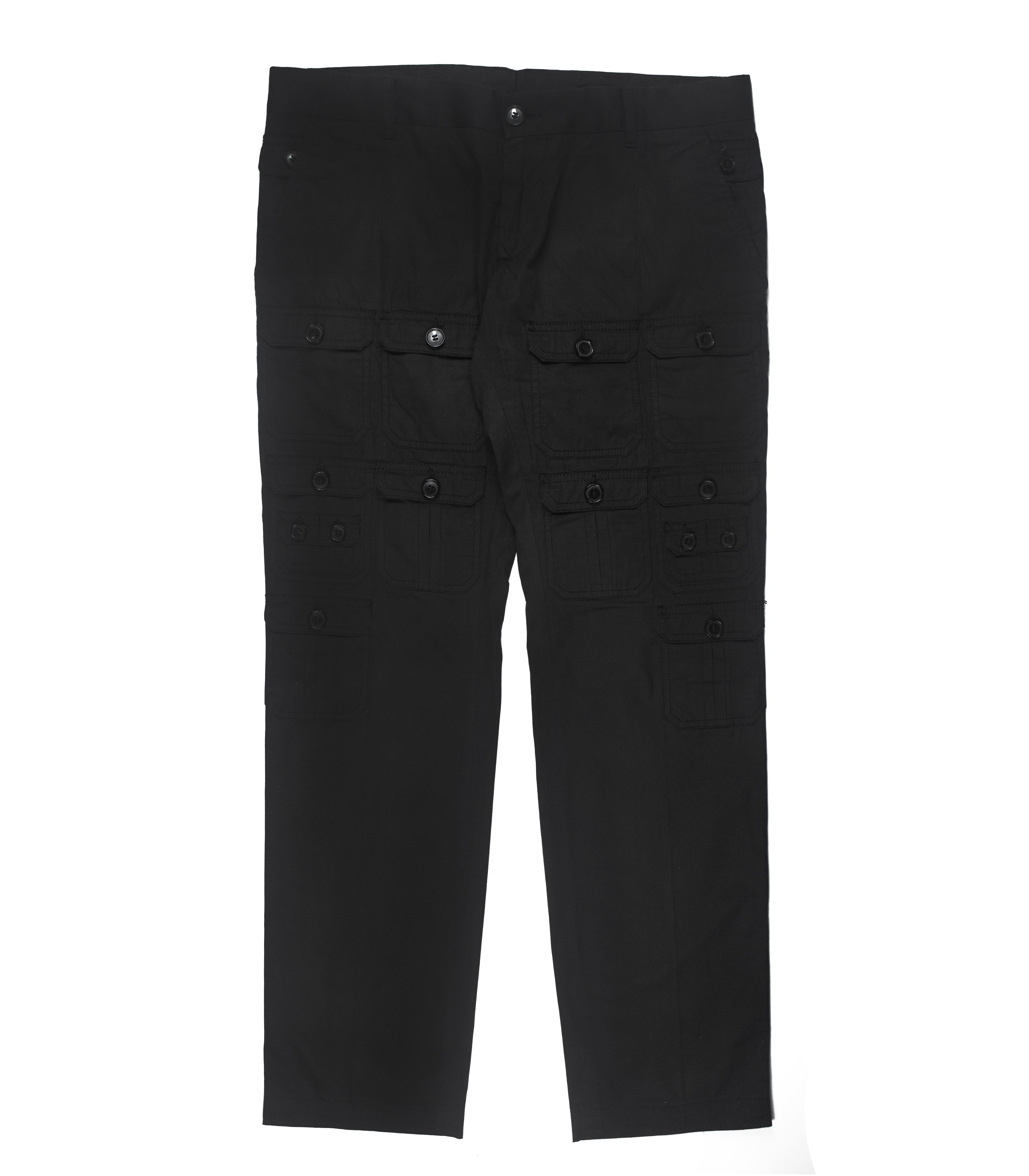 Dolce and Gabbana SS2008 Silk-Blend Multi Pocket Cargo Pants at 