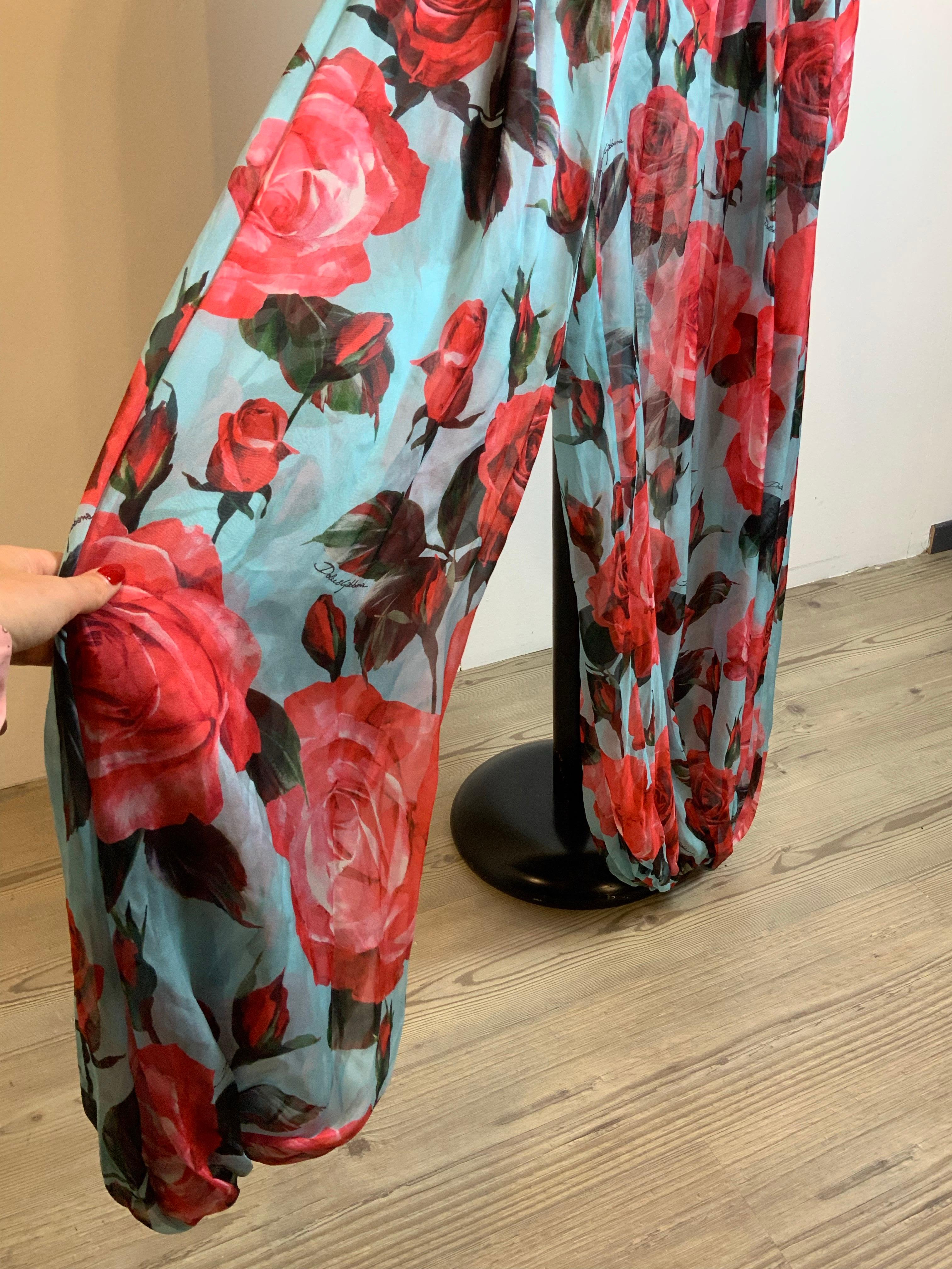 Black Dolce & Gabbana SS2018 floral Jumpsuit