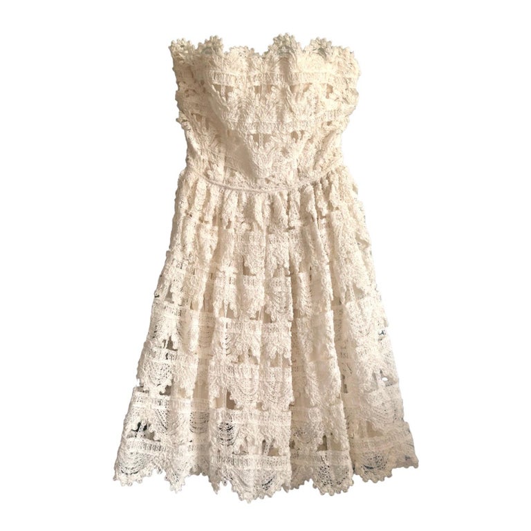 DOLCE and GABBANA Abito da sposa senza spalline con corsetto e