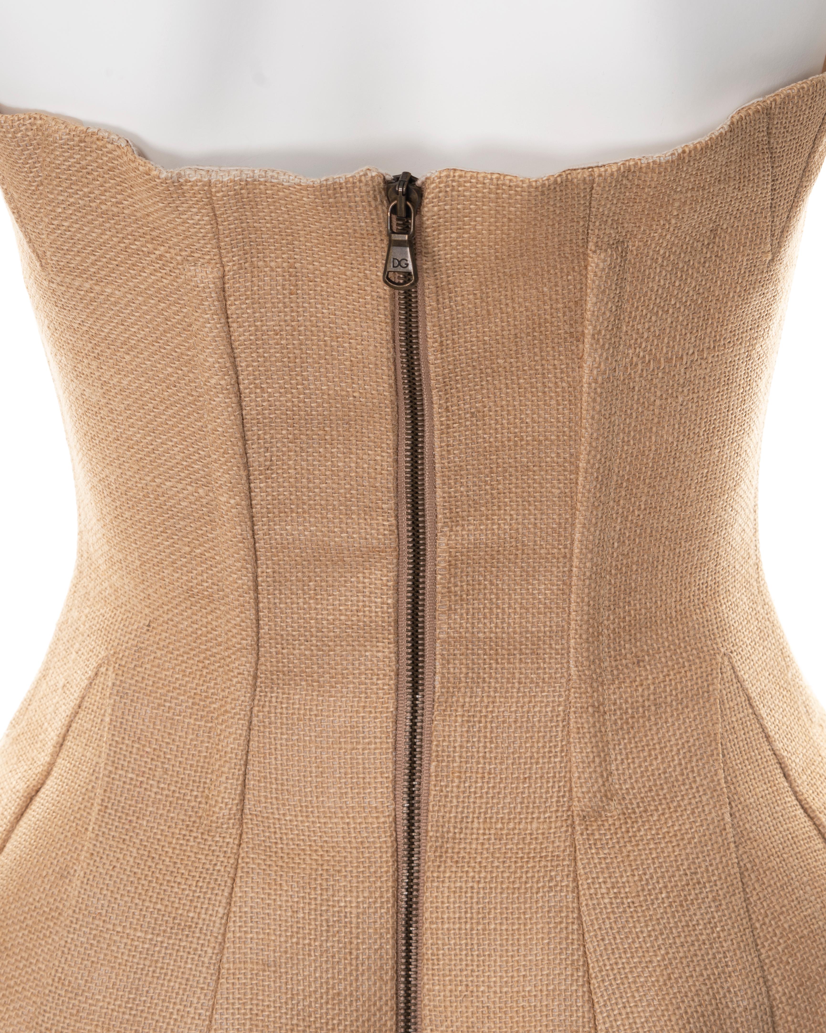 Dolce & Gabbana strapless jute corset, ss 2002 4