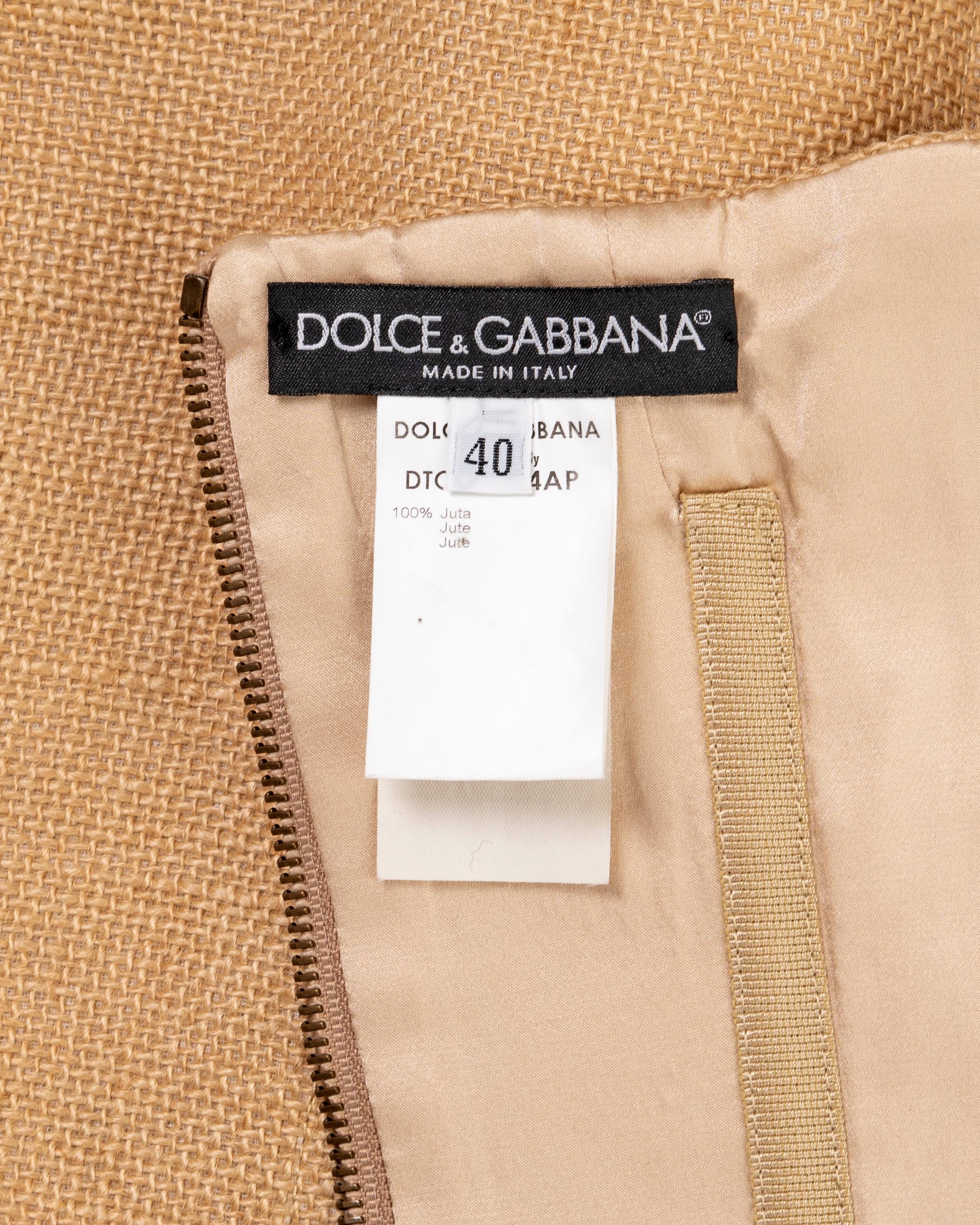Dolce & Gabbana strapless jute corset, ss 2002 5