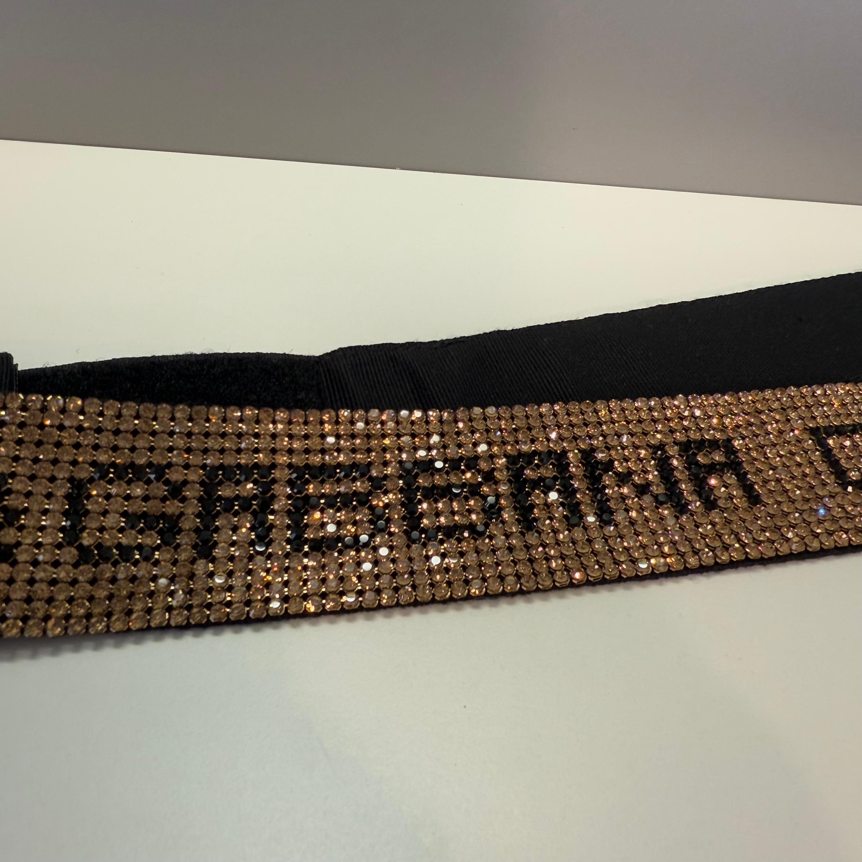 Cintura con fiori di strass Dolce & Gabbana In condizioni ottime in vendita a Gazzaniga (BG), IT