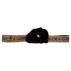 Dolce & Gabbana - Ceinture à fleurs en strass