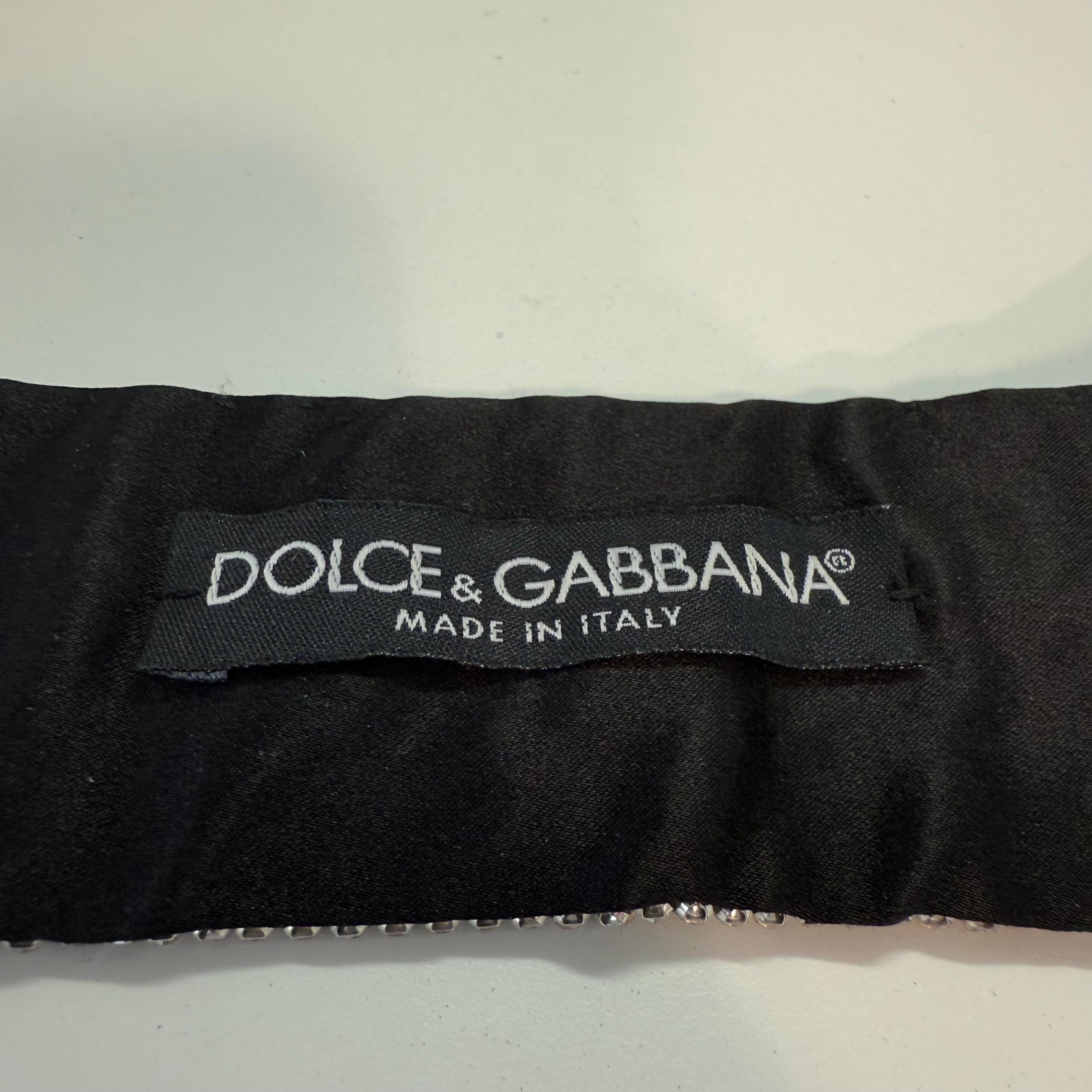 Women's Dolce & Gabbana Strass Silver Belt For Sale