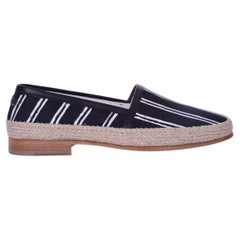 Dolce & Gabbana - Striped Canvas Espadrilles PIANOSA Black EUR 39