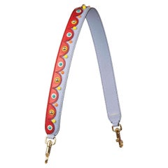 Dolce & Gabbana - Studded Leather Bag Strap Handle Blue Red Gold