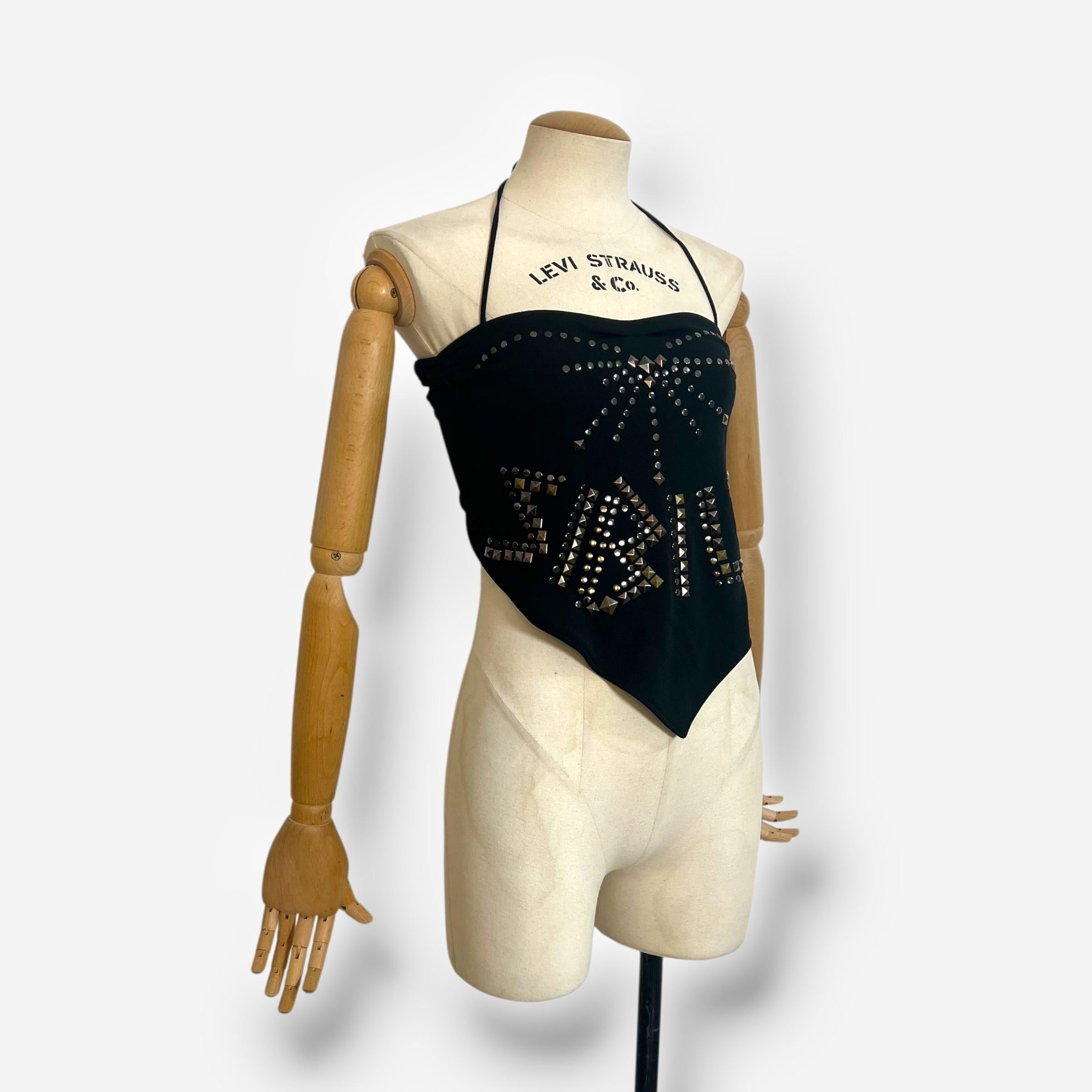 Dolce & Gabbana, Studded Scarf-Style Top, Spring/Summer 2003 In condizioni buone in vendita a CAPELLE AAN DEN IJSSEL, ZH