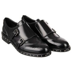 Dolce & Gabbana - Studded Shoes Boots BOY with monk straps Black EUR 40