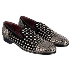 Dolce & Gabbana - Studded Velvet Loafer MILANO Black 43