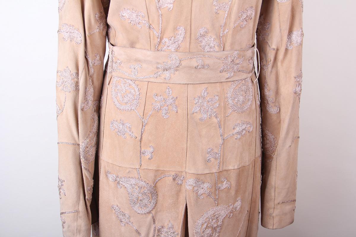 Dolce & Gabbana - Manteau en daim vintage Y2K des années 2000 Bon état - En vente à Алматинский Почтамт, KZ