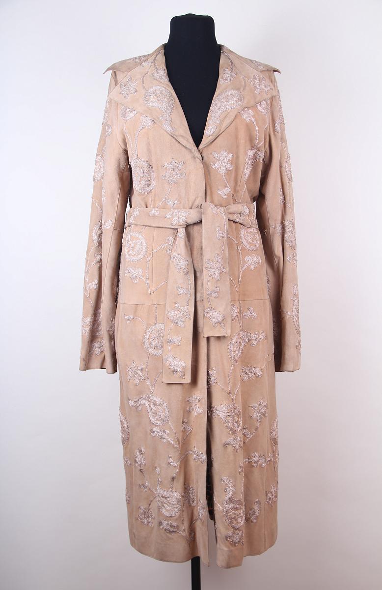 Dolce & Gabbana - Manteau en daim vintage Y2K des années 2000 en vente 4