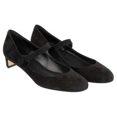 Dolce & Gabbana - Suede Leather Mary Jane Pumps VALLY Black EUR 37
