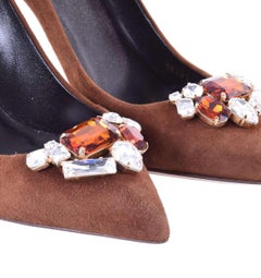 Dolce & Gabbana - Wildleder-Pumps BELLUCCI in Braun EUR 36