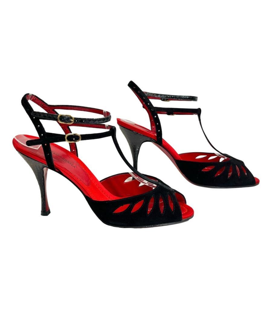 Women's Dolce & Gabbana Suede Sandals For Sale