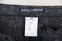 Dolce & Gabbana suit wool leather corset trousers