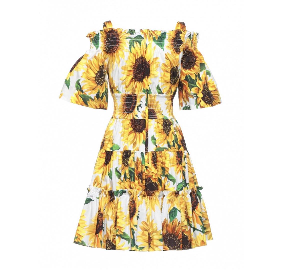 dolce gabbana sunflower skirt