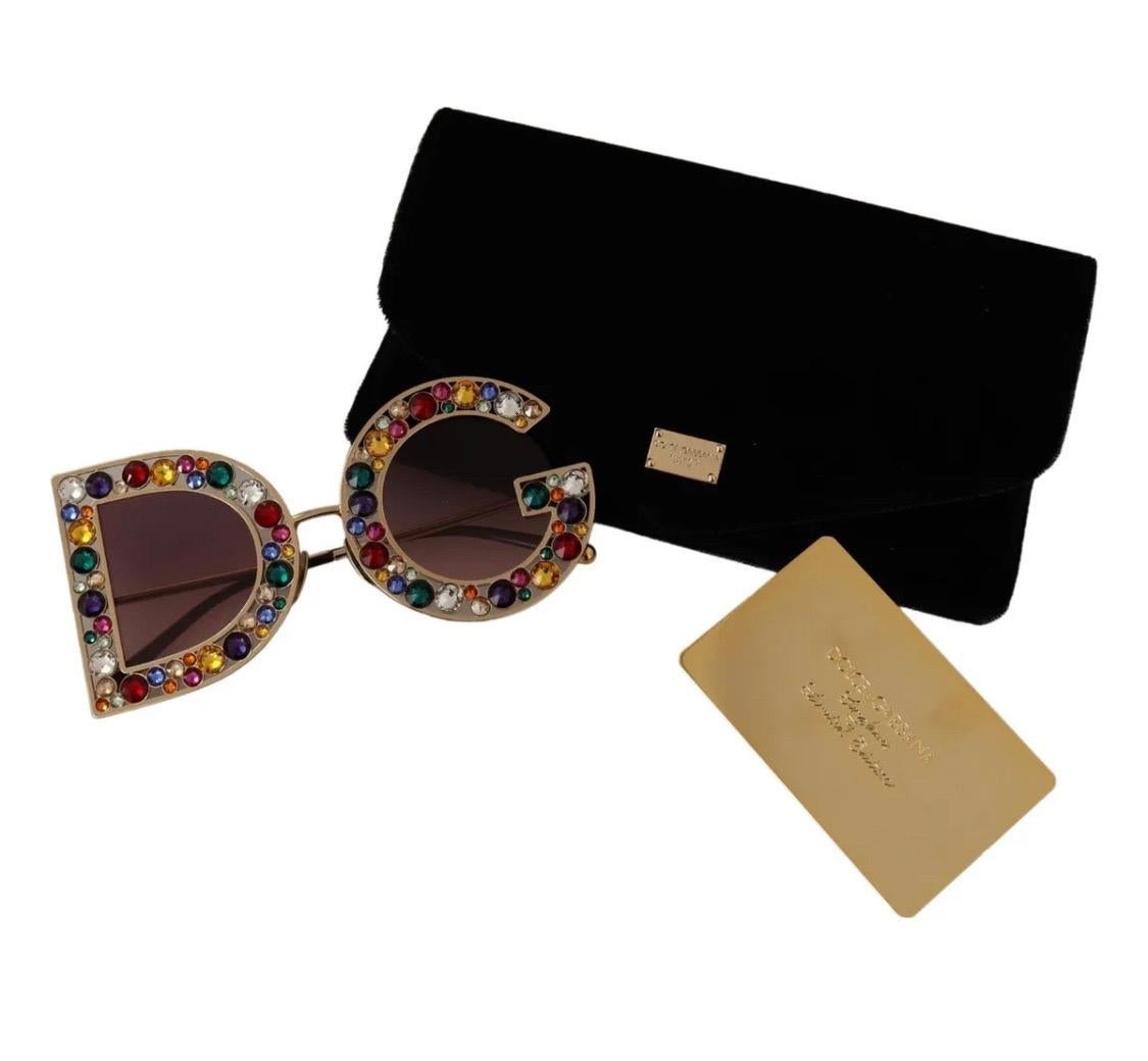 Dolce & Gabbana  sunglasses DG CRYSTAL embellished with colorful crystals 2