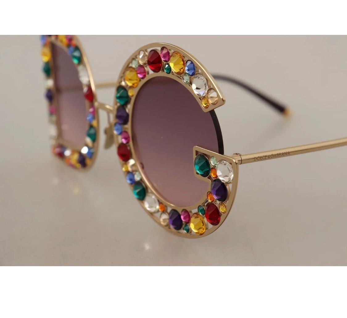 Women's Dolce & Gabbana  sunglasses DG CRYSTAL embellished with colorful crystals