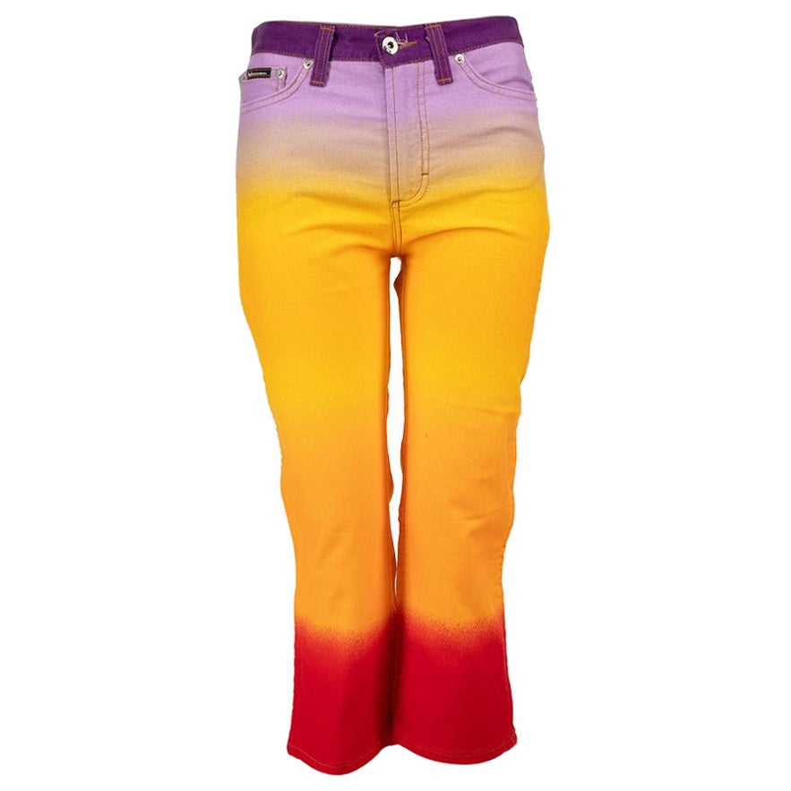 Dolce & Gabbana Sunset Gradient Denim Jeans a gamba dritta taglia M. in vendita