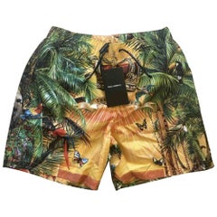 Dolce & Gabbana Synthetic Jungle Print Boys Shorts in Multicolour