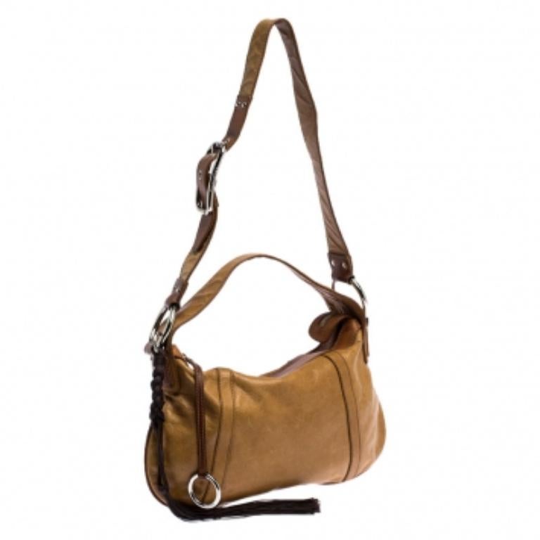 Bolso de hombro Dolce & Gabbana de piel marrón/tostado en Bueno estado para la venta en Dubai, Al Qouz 2