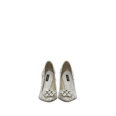 Dolce & Gabbana Taormina Lace Crystal Pumps Sz.38