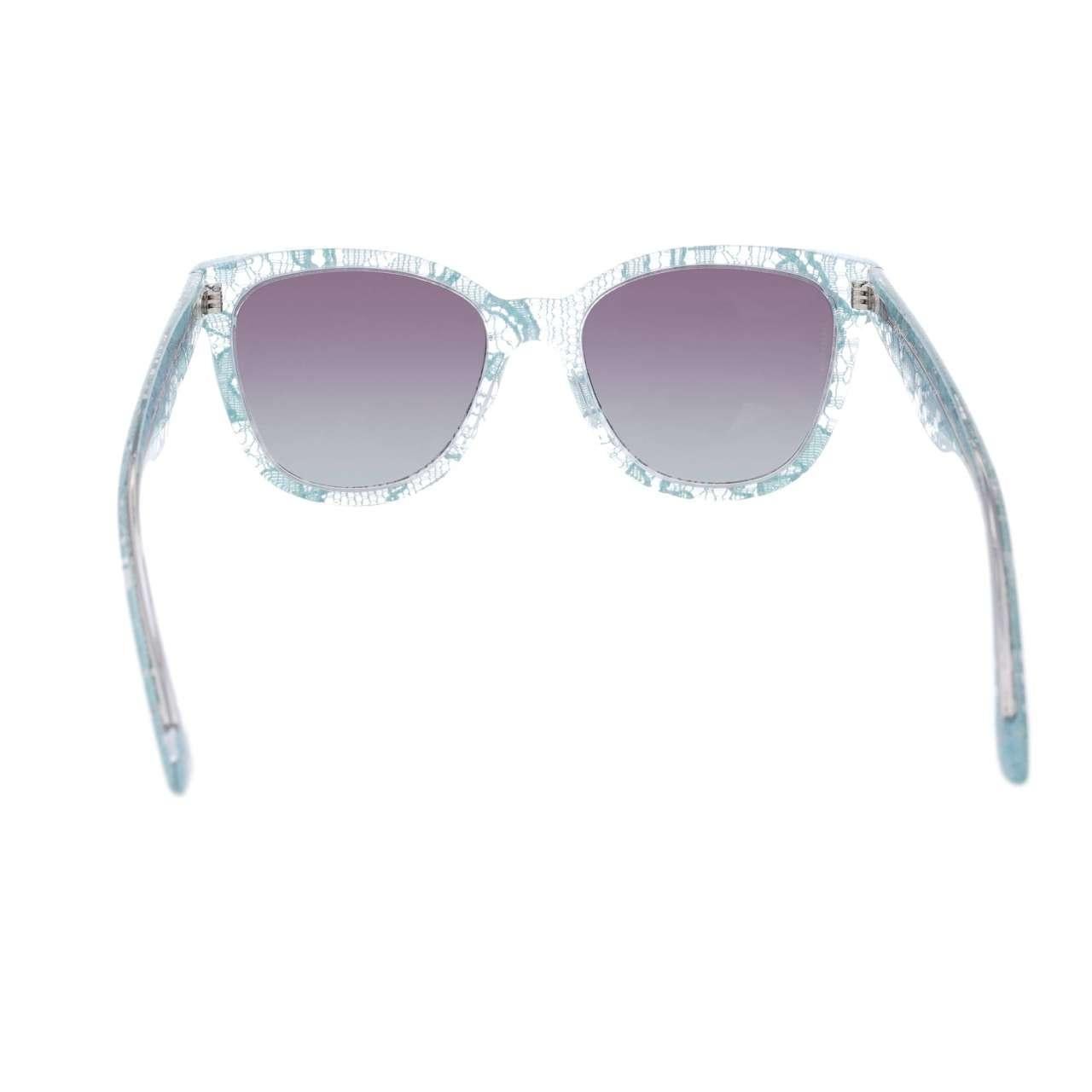 Women's Dolce & Gabbana - Taormina Lace Sunglasses DG 4190 Gray Blue