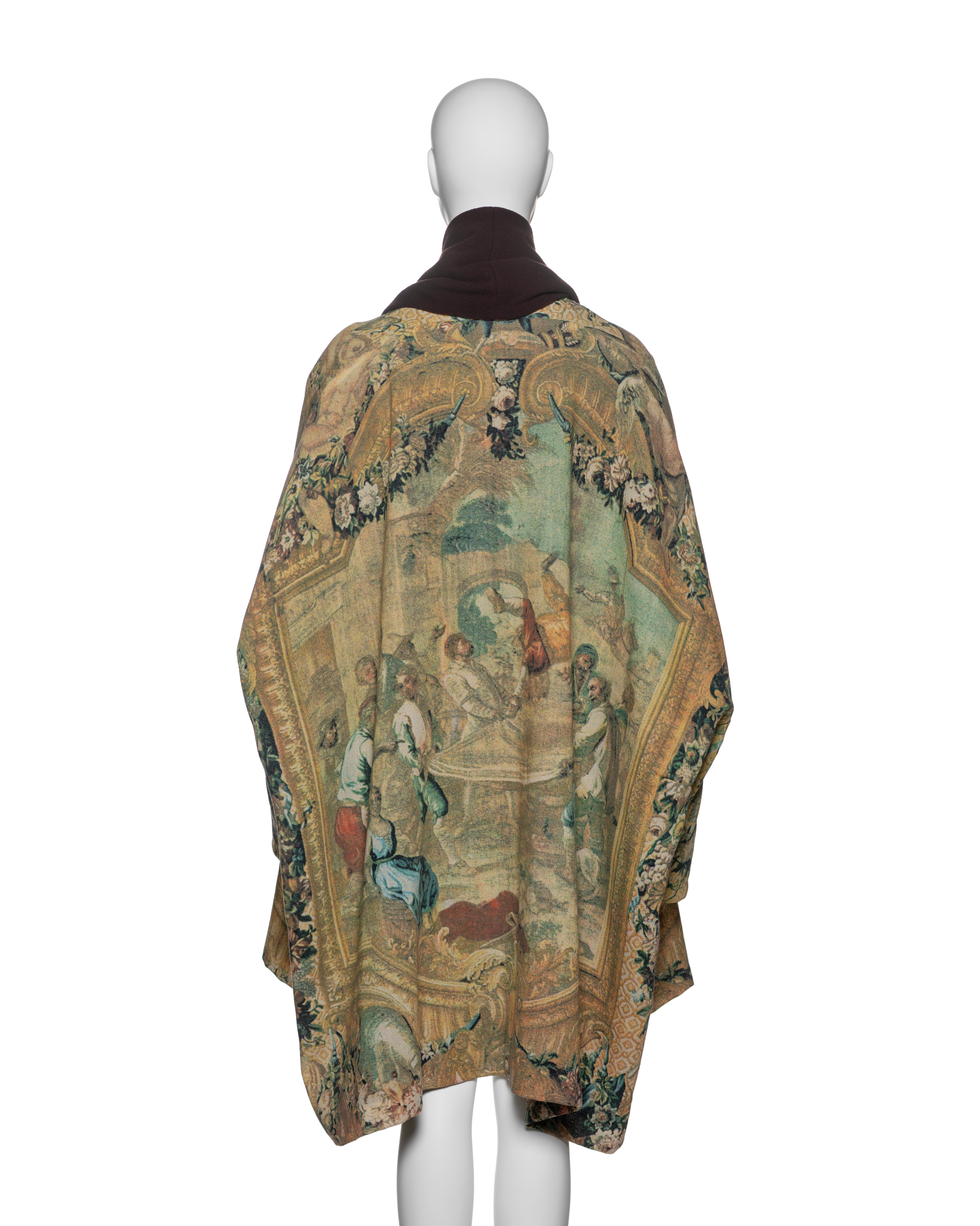 Dolce & Gabbana Tapestry-Print Oversized Cocoon Coat, FW 1993 1