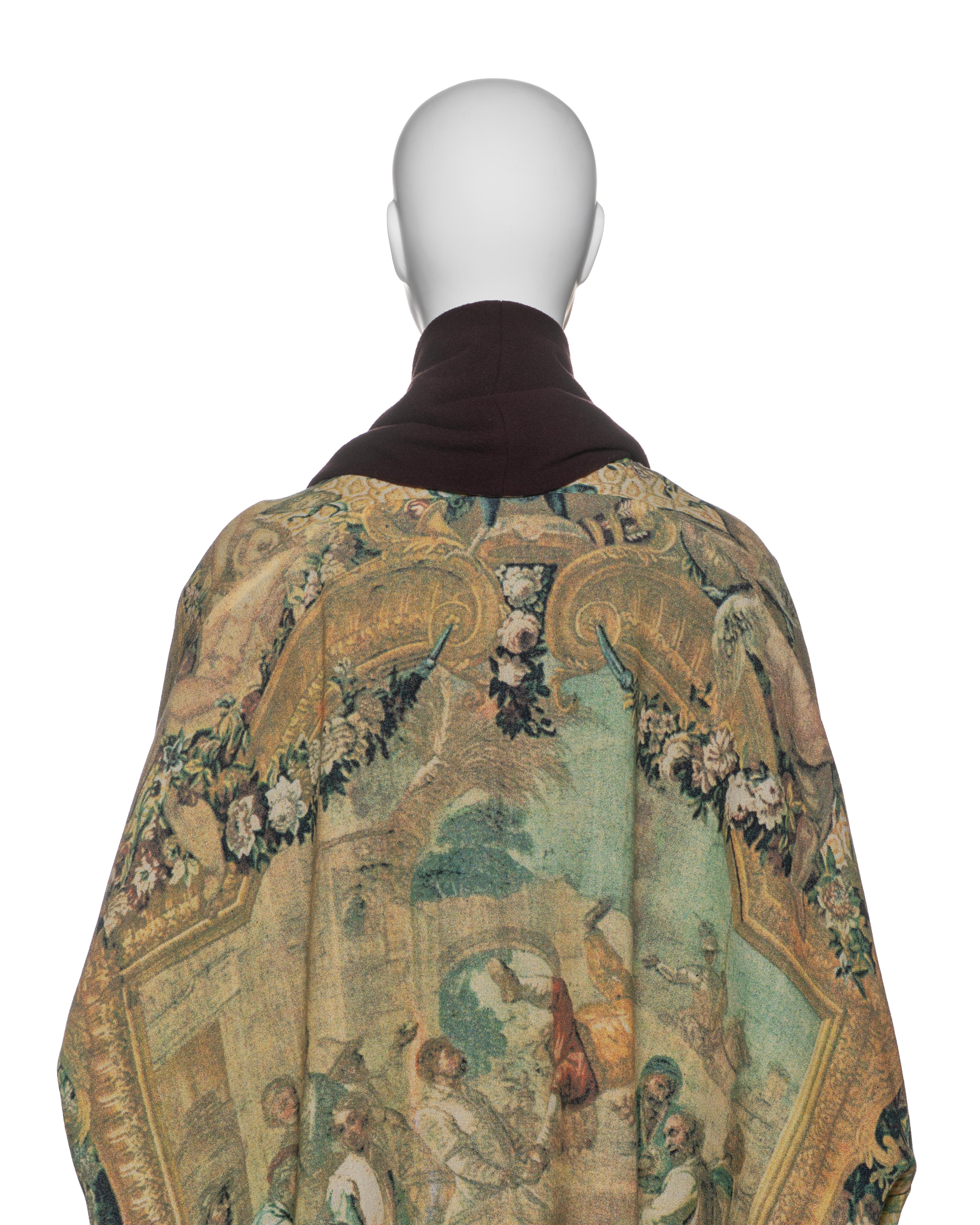 Dolce & Gabbana Tapestry-Print Oversized Cocoon Coat, FW 1993 2