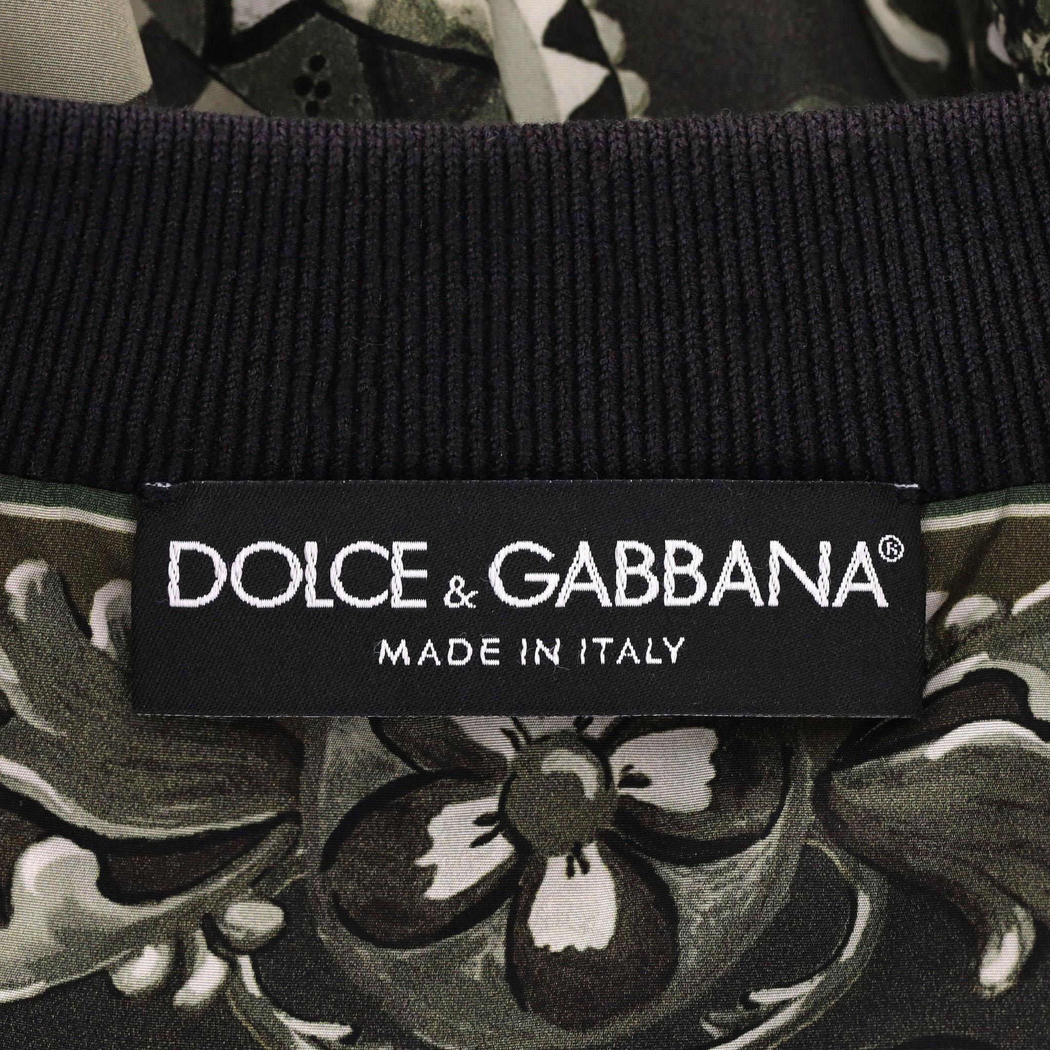 Men's Dolce & Gabbana Teatro Dei Pupi Print Bomber Jacket For Sale