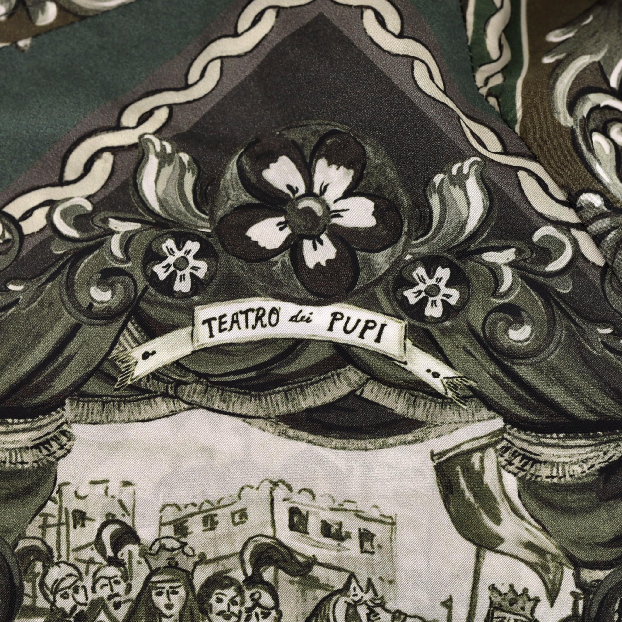 Dolce & Gabbana Teatro Dei Pupi Print Bomber Jacket For Sale 2